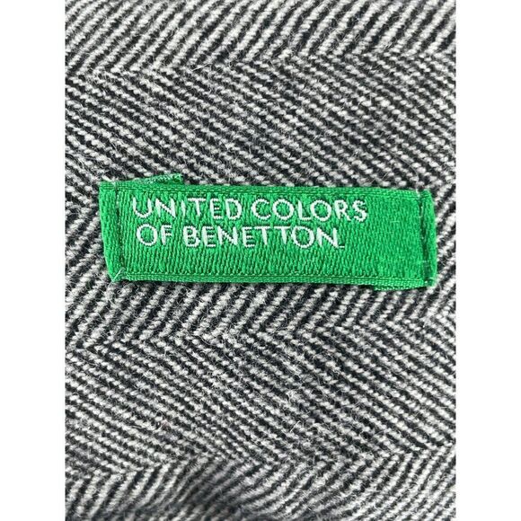 United Colors Of Benetton Wool Tweed Wide Leg Trousers Women's Size US 6 / EU 42 - Picture 5 of 6
